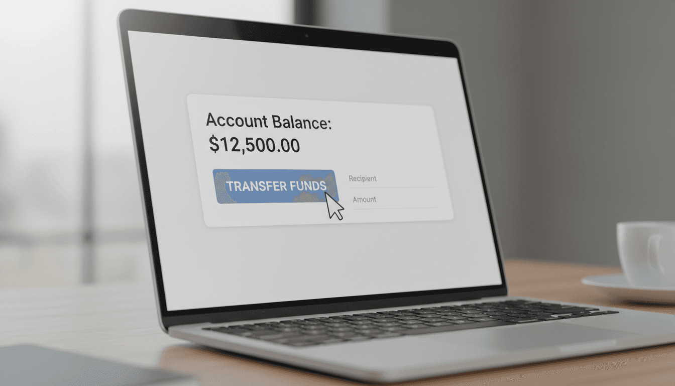 Bank transfer payment method illustration